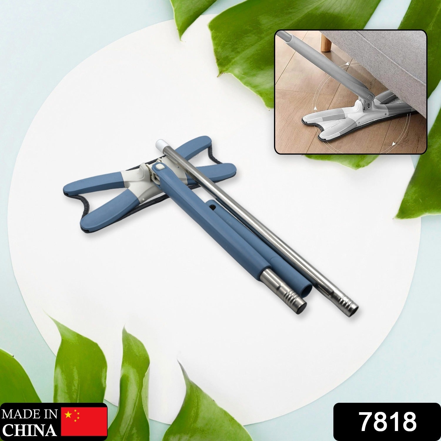 7818 Adjustable Long Handle 360 Degree Flat Hand Mop, X Type, Automatic Water Rotation for Wood, Ceramic Tile, Easy Squeeze Mop for Floor, Window, Wall, Kitchen, Sofa, Corners, Ceiling 7818 Adjustable Long Handle 360 Degree Flat Hand Mop, X Type, Automatic Water Rotation for Wood, Ceramic Tile, Easy Squeeze Mop for Floor, Window, Wall, Kitchen, Sofa, Corners, Ceiling